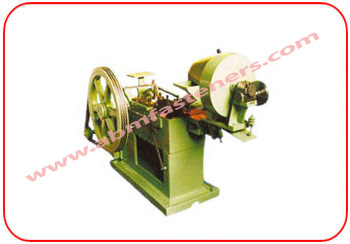 Automatic bolt head trimming and shank reducing machine high speed